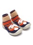 Figure View - Click To Enlarge - COLLÉGIEN - Girl intarsia toddler sock knit sneakers