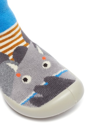 Detail View - Click To Enlarge - COLLÉGIEN - Elephant intarsia toddler sock knit sneakers
