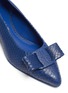 Detail View - Click To Enlarge - SALVATORE FERRAGAMO - 'Viva' python-embossed leather skimmer flats