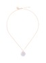 Main View - Click To Enlarge - SAMUEL KUNG - Diamond jade 18k rose gold hexagon necklace – 16''
