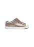 Main View - Click To Enlarge - NATIVE  - 'Jefferson' perforated kids slip-on sneakers