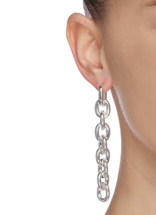 Figure View - Click To Enlarge - NUMBERING - 'Unbalanced' chain drop earrings