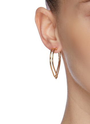 Figure View - Click To Enlarge - NUMBERING - Heart hoop earrings
