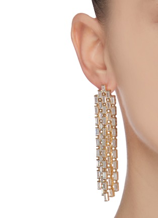 Figure View - Click To Enlarge - NUMBERING - 'Vintage Mood' crystal drop single earring