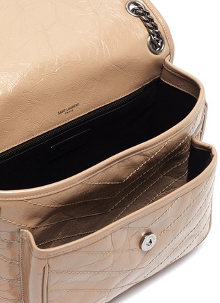 Detail View - Click To Enlarge - SAINT LAURENT - 'Niki Média' domesticated calf leather shoulder bag