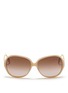Main View - Click To Enlarge - AERIN - x Oliver Peoples 'Isobel' oversized sunglasses