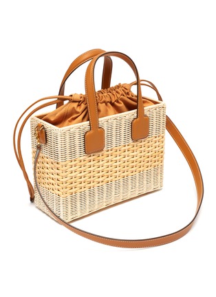 Detail View - Click To Enlarge - MARK CROSS - Manray' rattan bag