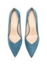 Detail View - Click To Enlarge - STUART WEITZMAN - 'Anny' sweetheart vamp suede pumps