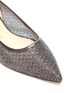 Detail View - Click To Enlarge - STUART WEITZMAN - 'Tasha' metallic mesh pointed toe flats