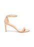 Main View - Click To Enlarge - STUART WEITZMAN - 'Nunakedstraight 80mm' single band leather sandals