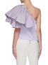 Back View - Click To Enlarge - MATICEVSKI - Attest' One Shoulder Ruffle Top