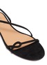 Detail View - Click To Enlarge - AQUAZZURA - 'Serpentine' suede leather flat sandals