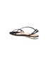  - AQUAZZURA - 'Serpentine' suede leather flat sandals