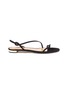 Main View - Click To Enlarge - AQUAZZURA - 'Serpentine' suede leather flat sandals