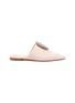 Main View - Click To Enlarge - GABRIELA HEARST - Agate embellished suede leather slides