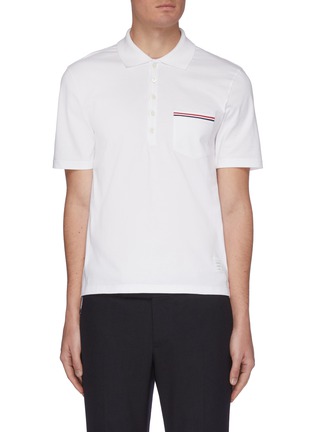 Main View - Click To Enlarge - THOM BROWNE  - Pocket polo shirt