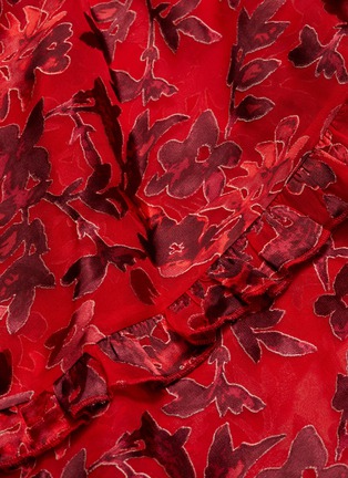 Detail View - Click To Enlarge - ALICE & OLIVIA - 'Sammi floral double layer handkerchief dress