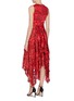 Back View - Click To Enlarge - ALICE & OLIVIA - 'Sammi floral double layer handkerchief dress