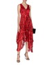 Figure View - Click To Enlarge - ALICE & OLIVIA - 'Sammi floral double layer handkerchief dress