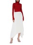 Figure View - Click To Enlarge - PETER DO - Panelled rib knit turtleneck top