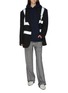 Figure View - Click To Enlarge - VETEMENTS - Reflector stripe tailored jacket