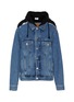 Main View - Click To Enlarge - VETEMENTS - Hooded artisanal jean jacket