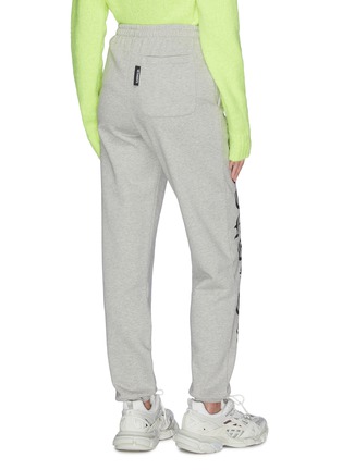 Back View - Click To Enlarge - VETEMENTS - 'Gothic' logo outseam sweatpants