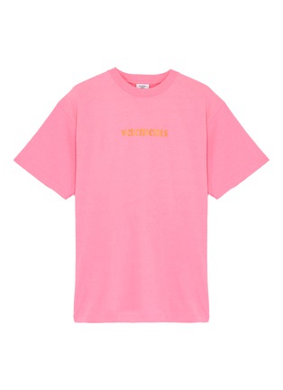 Main View - Click To Enlarge - VETEMENTS - Logo print oversized T-shirt