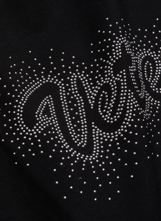  - VETEMENTS - Logo embroidered bling bling oversized T-shirt