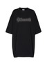 Main View - Click To Enlarge - VETEMENTS - Logo embroidered bling bling oversized T-shirt