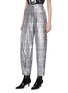 Front View - Click To Enlarge - CHRISTOPHER KANE - Snake print sequin pants