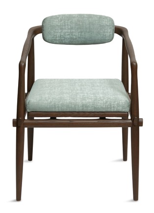 Main View - Click To Enlarge - ANDRÉ FU LIVING - Interlock dining oak arm chair – Sage Green