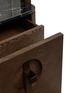 Detail View - Click To Enlarge - ANDRÉ FU LIVING - Interlock Stained Oak Wood Marble Low Cabinet