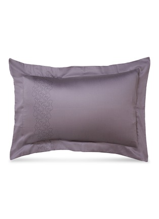 Main View - Click To Enlarge - ANDRÉ FU LIVING - Mid Century Rhythm Cotton Sateen Pillowcase Set – Grape Mauve