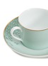 Detail View - Click To Enlarge - ANDRÉ FU LIVING - Mid Century Rhythm Western Porcelain Tea Cup with Saucer – Sage Green