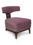  - ANDRÉ FU LIVING - Mid Century Rhythm Oak Lounge Chair – Plum