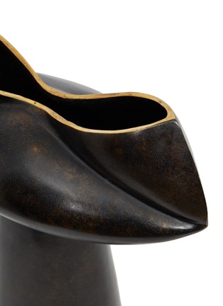 Detail View - Click To Enlarge - ANDRÉ FU LIVING - Mid Century Rhythm Bronze Bowl – Bronze/Gold