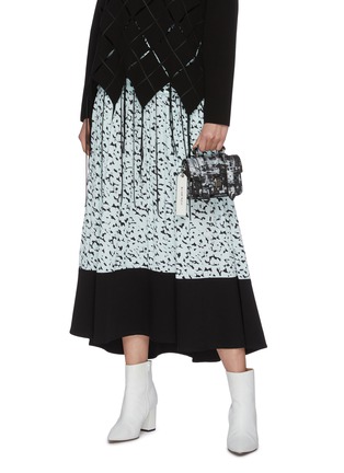 Front View - Click To Enlarge - PROENZA SCHOULER - 'PS1 Micro Anniversary Edition' abstract print leather bag