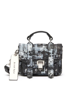 Main View - Click To Enlarge - PROENZA SCHOULER - 'PS1 Micro Anniversary Edition' abstract print leather bag