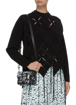 Figure View - Click To Enlarge - PROENZA SCHOULER - 'PS1 Micro Anniversary Edition' abstract print leather bag