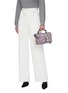 Front View - Click To Enlarge - PROENZA SCHOULER - 'PS1 Tiny Anniversary Edition' abstract print leather bag