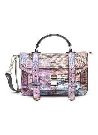 Main View - Click To Enlarge - PROENZA SCHOULER - 'PS1 Tiny Anniversary Edition' abstract print leather bag