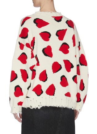 Back View - Click To Enlarge - R13 - Hearts Motif Oversize Sweater