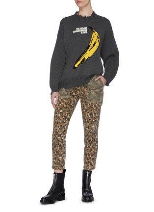 Figure View - Click To Enlarge - R13 - 'Velvet Underground' Banana Graphic Print Sweater