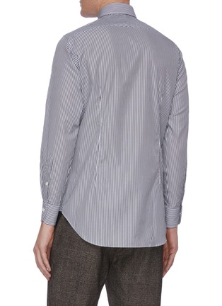 Back View - Click To Enlarge - TOMORROWLAND - Pinstripe button-up shirt