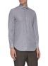 Front View - Click To Enlarge - TOMORROWLAND - Pinstripe button-up shirt
