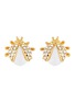 Main View - Click To Enlarge - LANE CRAWFORD VINTAGE ACCESSORIES - Bee motif diamante earrings