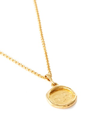 Detail View - Click To Enlarge - HOLLY RYAN - 'Your Sign' zodiac 18k gold-plated necklace