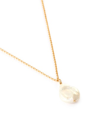 Detail View - Click To Enlarge - HOLLY RYAN - 'Misshapen Beauty' keshi pearl 9k gold-plated necklace
