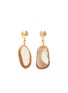 Main View - Click To Enlarge - HOLLY RYAN - Capri terracotta 9k gold-plated earrings